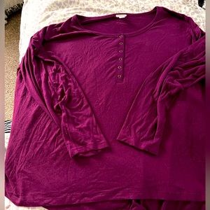 NWOT Henley Top